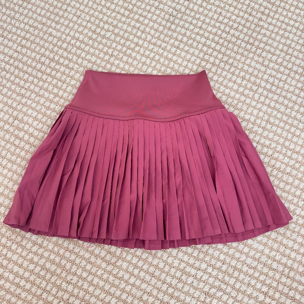 Alo Yoga XXS Grand Slam Tennis Skirt Mars Clay